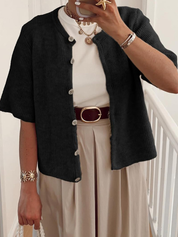 Elise - Short Sleeve Cardigan