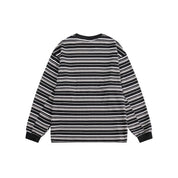 Dames Tijdloos Gestreept Shirt met Ronde Hals en Lange Mouwen
