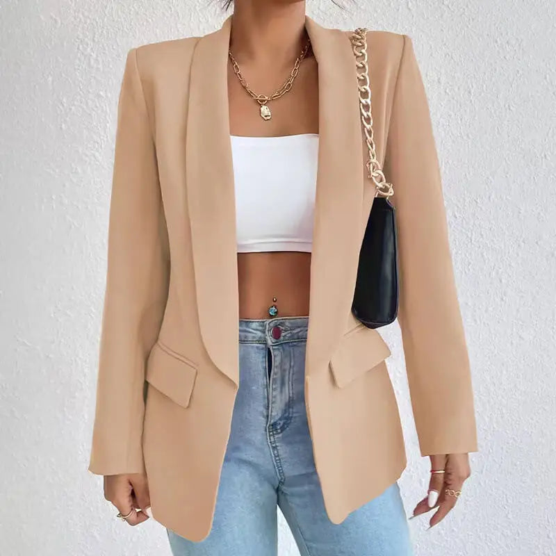 Stijlvolle Verfijnde Slim-Fit Dames Blazer