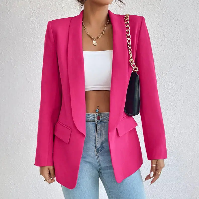 Stijlvolle Verfijnde Slim-Fit Dames Blazer