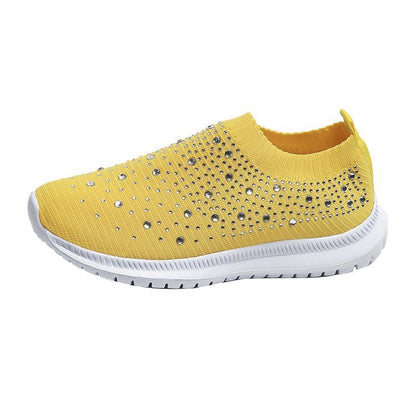 Comfortabele Glitter Slip-on Sneakers voor Dames