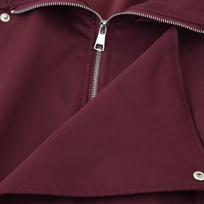 Parka Winterjas voor Vrouwen met Hoge Kraag en Verstelbaar Koord