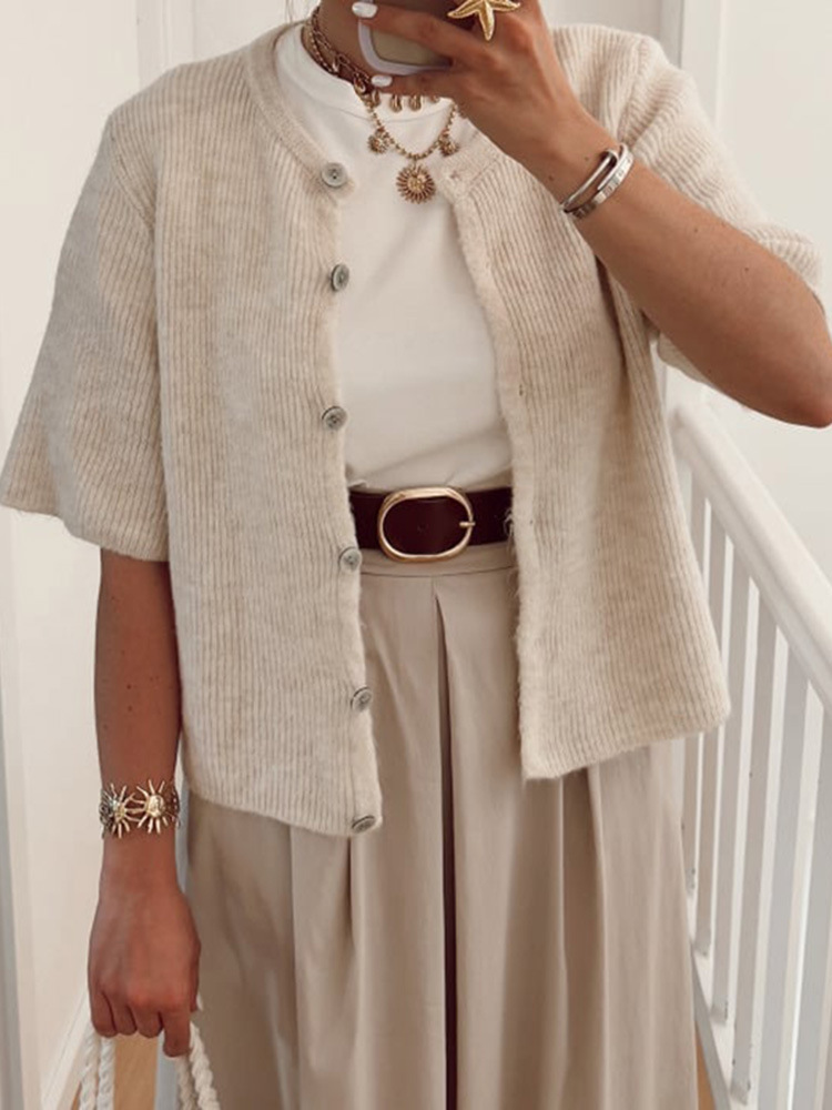 Elise - Short Sleeve Cardigan