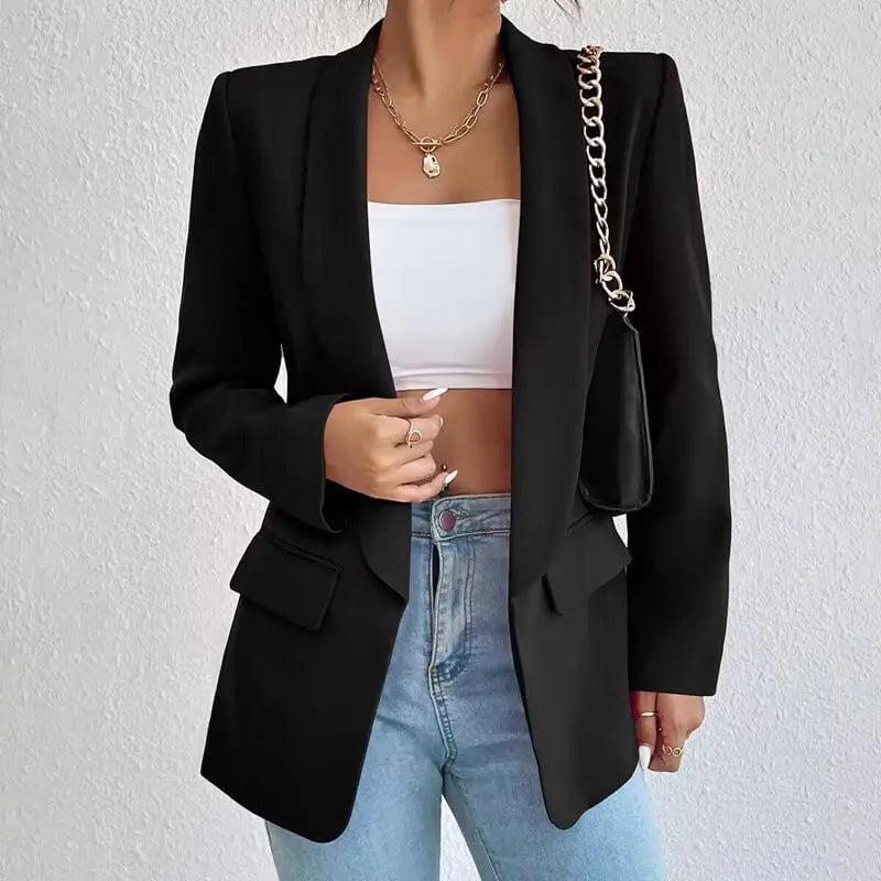 Stijlvolle Verfijnde Slim-Fit Dames Blazer
