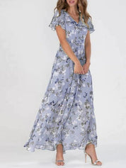 Fardau - Midi jurk met bloemenpatroon