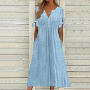 Odessia Dress | Summer Eyelet Midi Dress