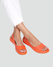 Sandales Peeptoe Confort avec Bande Élastique et Compensé