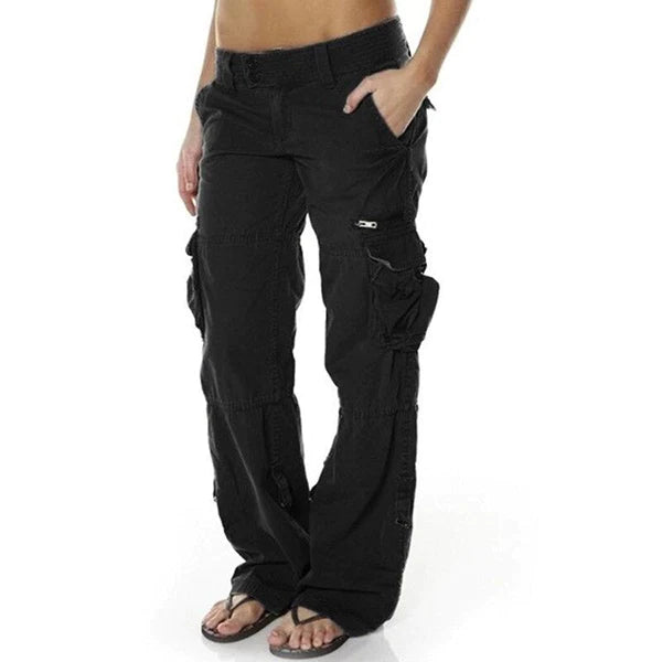 Pantalon cargo robuste et confortable pour femmes avec poches