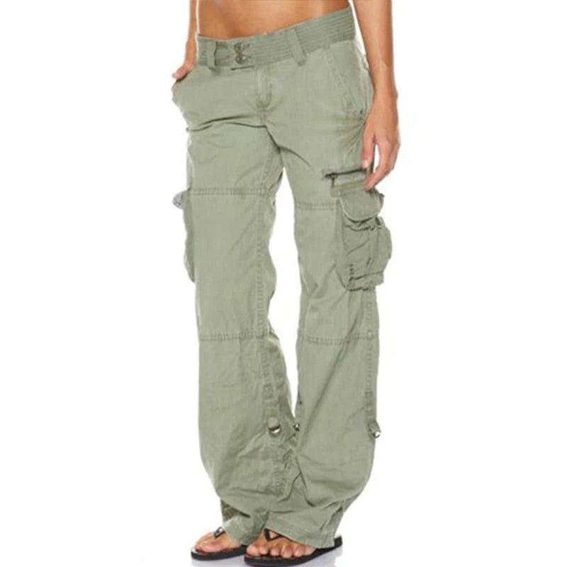 Pantalon cargo robuste et confortable pour femmes avec poches