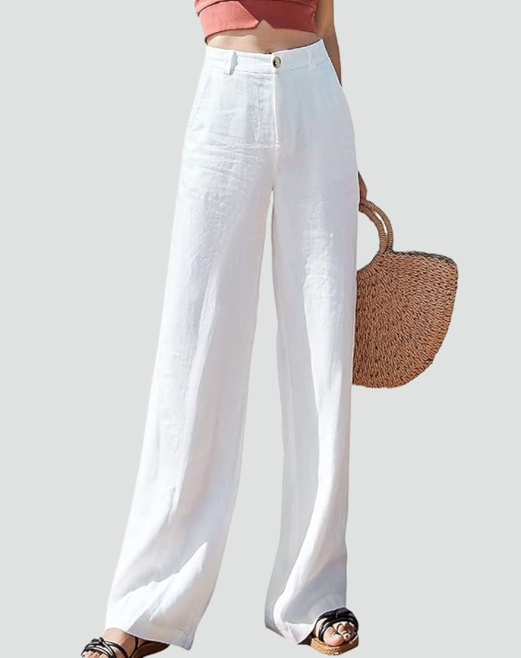 Lightweight Wide-Leg High-Waist Pants for Women