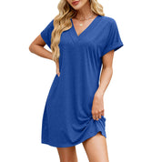 Philippa Dress | Solid Color Casual Mini Dress