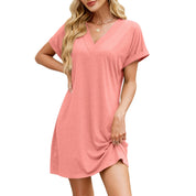 Philippa Dress | Solid Color Casual Mini Dress