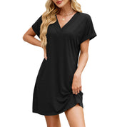 Philippa Dress | Solid Color Casual Mini Dress