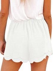 Paperbag Short Met Strikceintuur En Geschulpte Zoom Voor Dames