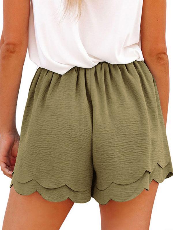 Paperbag Short Met Strikceintuur En Geschulpte Zoom Voor Dames