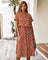 Rosalie Dress | Leopard Pattern Summer Midi Dress
