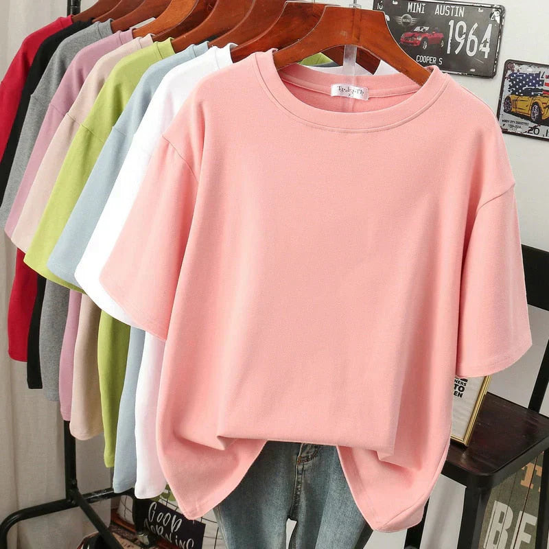 Livia-Rae - Oversized T-shirt van zachte stofmix