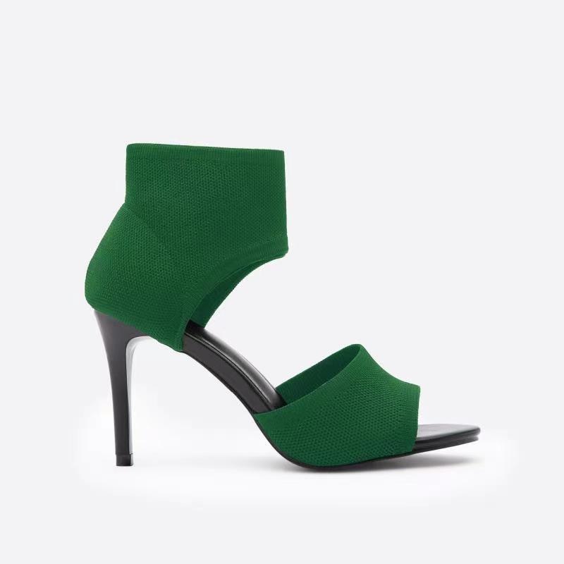 Airy Slip-Ons with Cut-Out Design and Block Heel