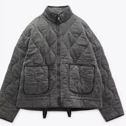 Zinnia – Gewatteerde Everyday Jas | Zakdetail