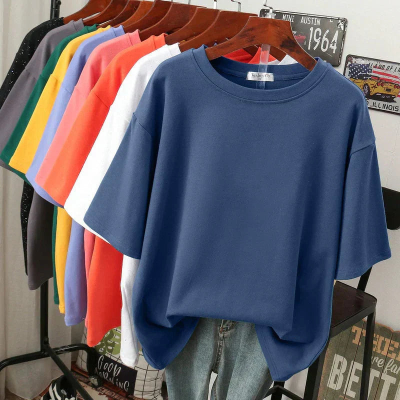 Livia-Rae - Oversized T-shirt van zachte stofmix
