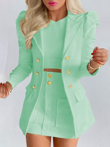 Naomi - Stijlvolle 2-delige set van blazer en rok