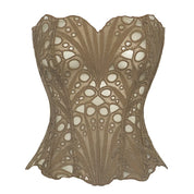 Stylish Women's Strapless Corset Top with Lace