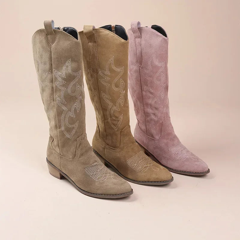 Bottes cowboy pour femmes avec motif western