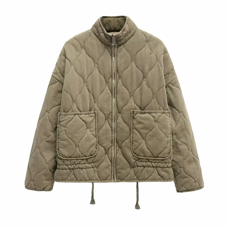 Zinnia – Gewatteerde Everyday Jas | Zakdetail