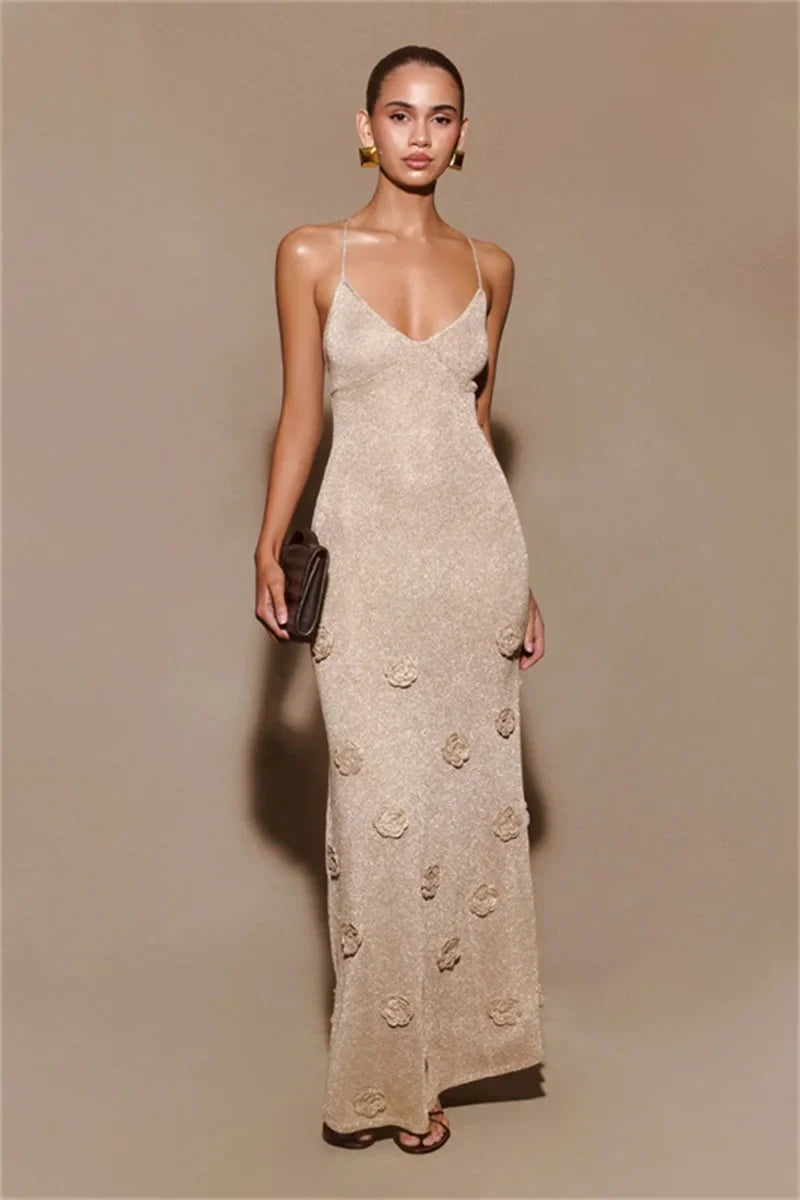 Robe de soirée maxi élégante pour femmes, parfaite pour cocktail et gala