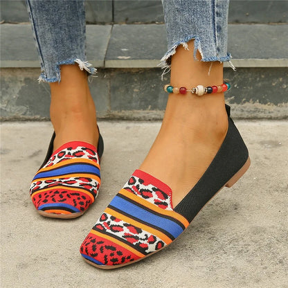 Jaël - Slip-On loafers met ademend gebreid design
