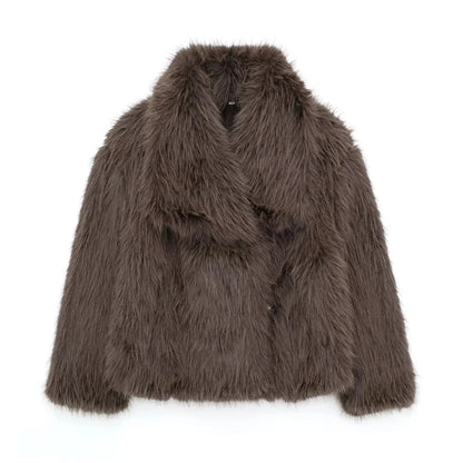 Faux Fur Luxe Zachte Winterjas Oversized Dames