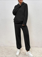 Soft Teddy Loungewear Hoodie and Jogging Set for Women