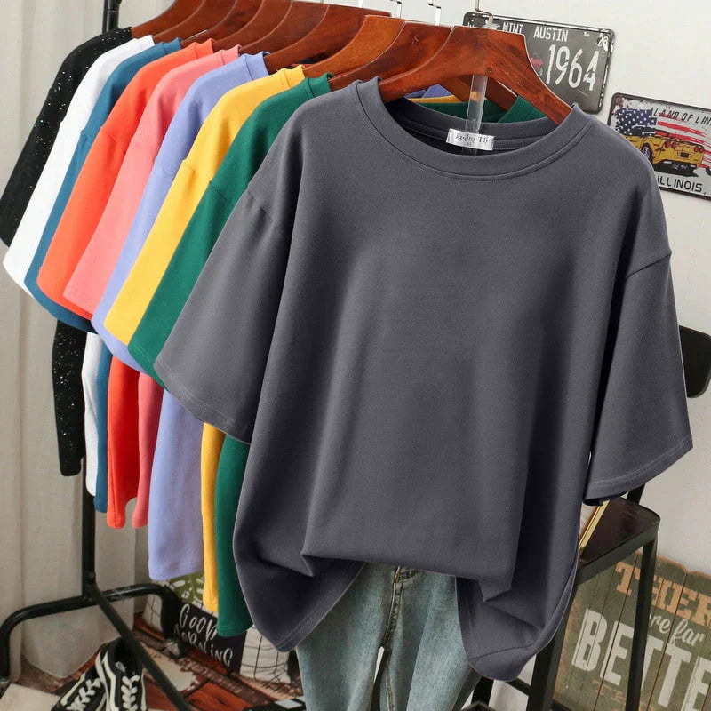 Livia-Rae - Oversized T-shirt van zachte stofmix