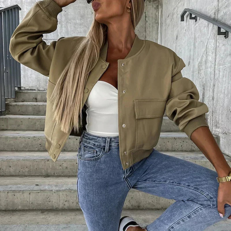 Veste Bomber Femme avec Style Décontracté et Confort