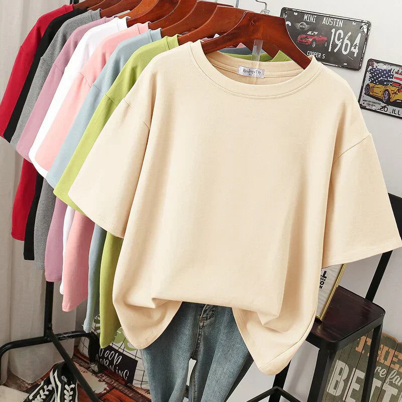 Livia-Rae - Oversized T-shirt van zachte stofmix