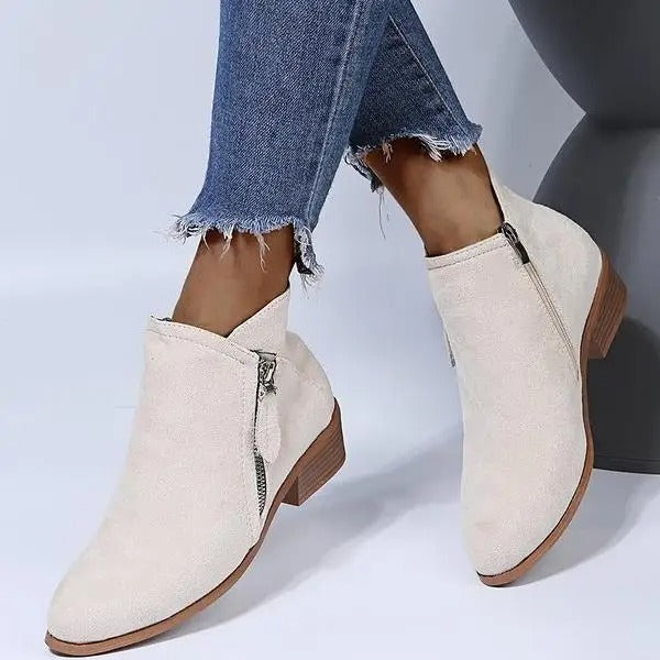 Céline - Trendy Suede Boots with Heel