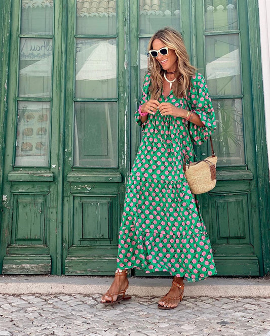 Janou - Maxi zomer jurk patroon