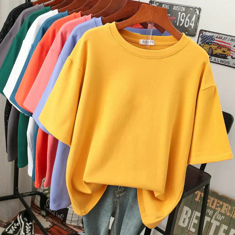 Livia-Rae - Oversized T-shirt van zachte stofmix