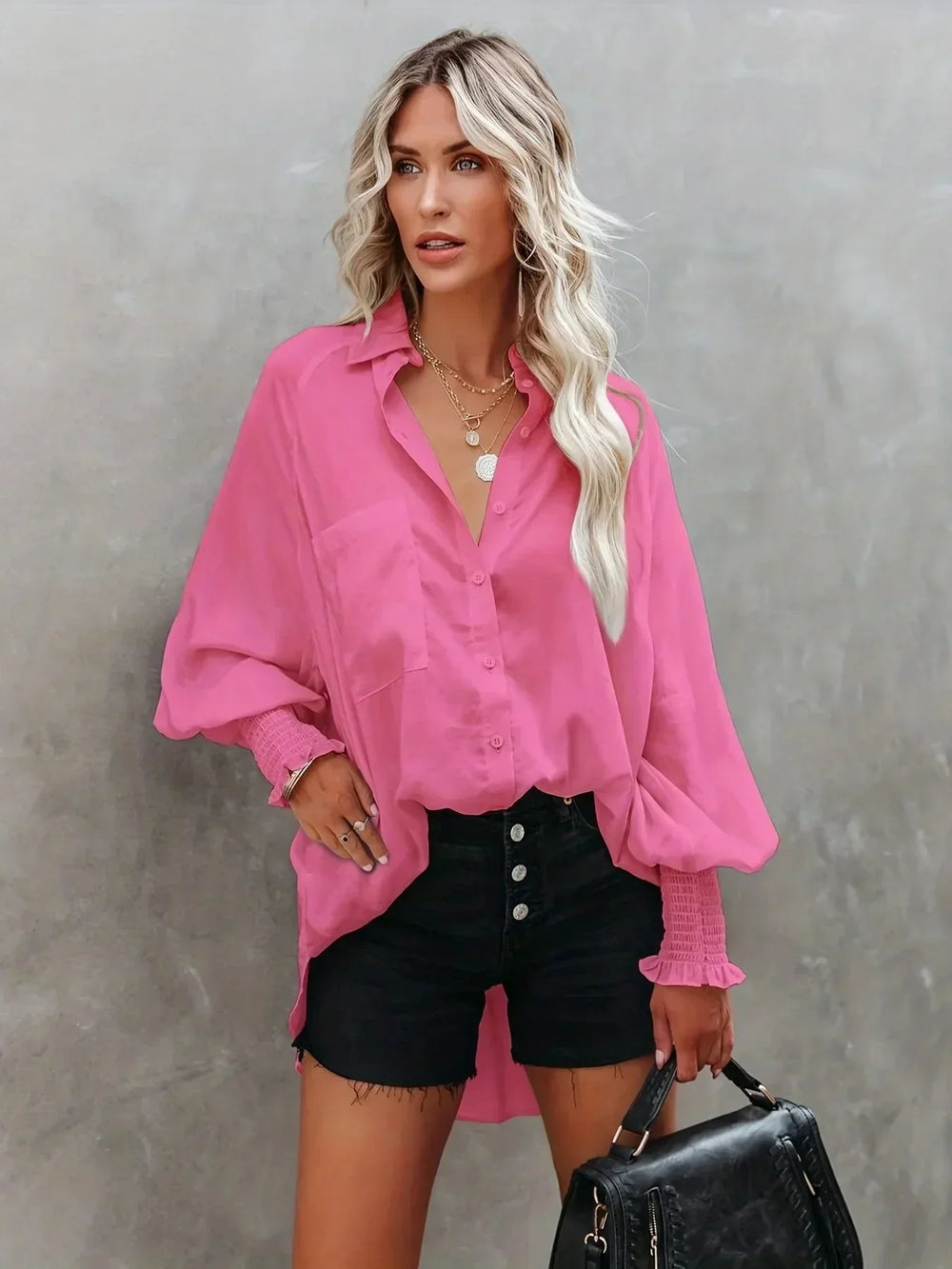 Beaudine - Luchtige oversized blouse
