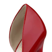 Patent Leather Pumps with Pointed Toe and Stiletto Heel for Women