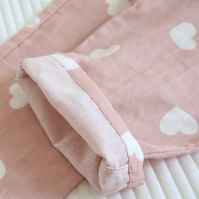 Dames Pyjama Set Lange Mouwen Broek Hartjes