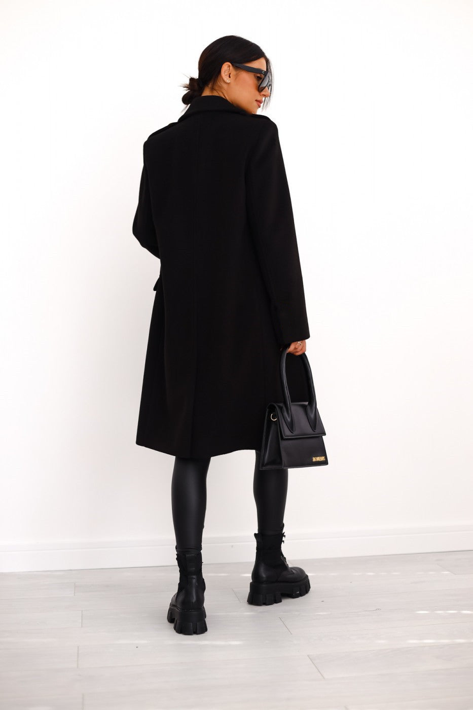 Women's Midi Winter Coat with Buttons