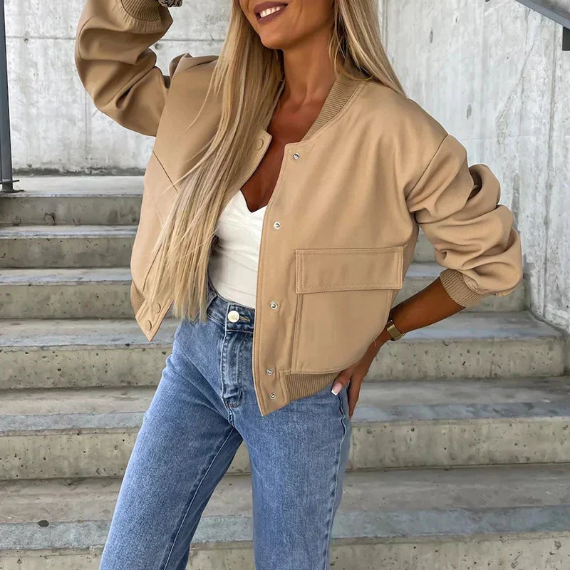 Veste Bomber Femme avec Style Décontracté et Confort