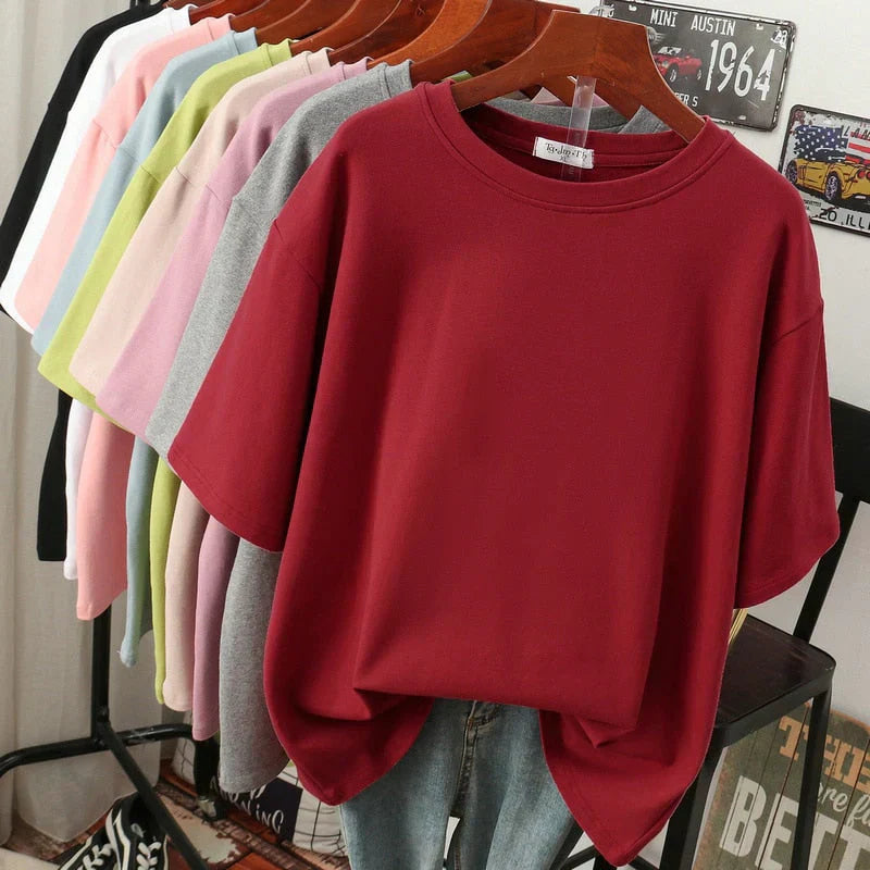 Livia-Rae - Oversized T-shirt van zachte stofmix