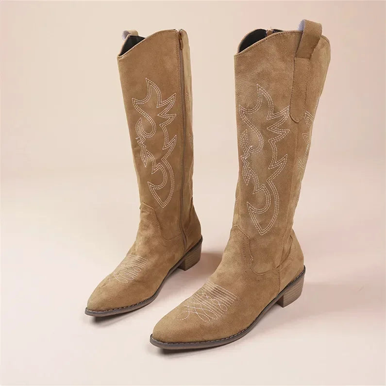 Bottes cowboy pour femmes avec motif western