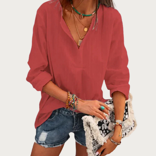 Charline - Elegant top met lange mouwen
