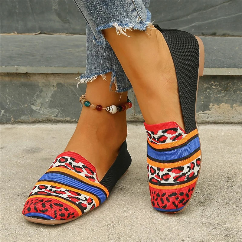 Jaël - Slip-On loafers met ademend gebreid design