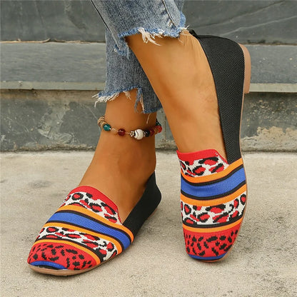 Jaël - Slip-On loafers met ademend gebreid design