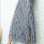 Romantic Maxi Skirt with Layered Tulle and Flowy Fit