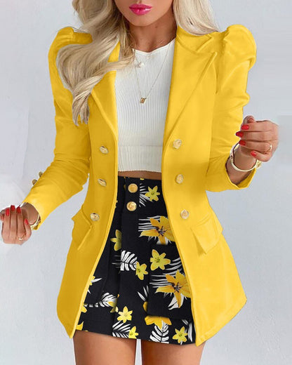 Naomi - Stijlvolle 2-delige set van blazer en rok